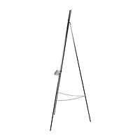 66.5" Black Metal Adjustable Minimalistic Floor Easel