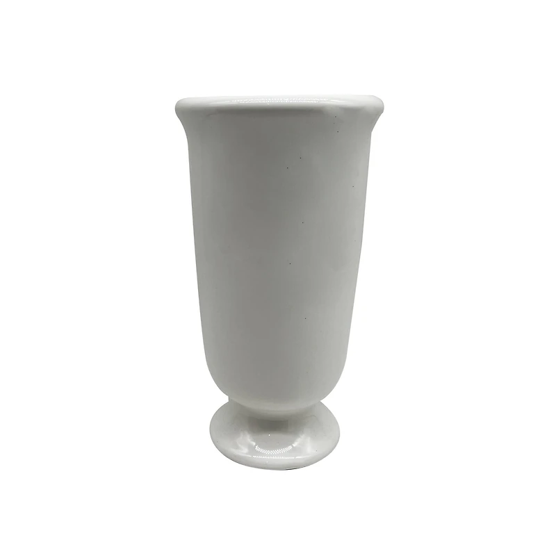 8 Pack: 10" White Ceramic Vase by Ashland®