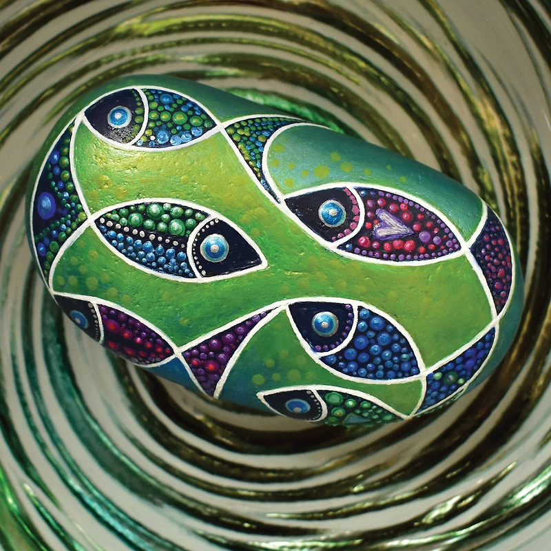 Hinkler DIY Metallic Rock Painting Box Set