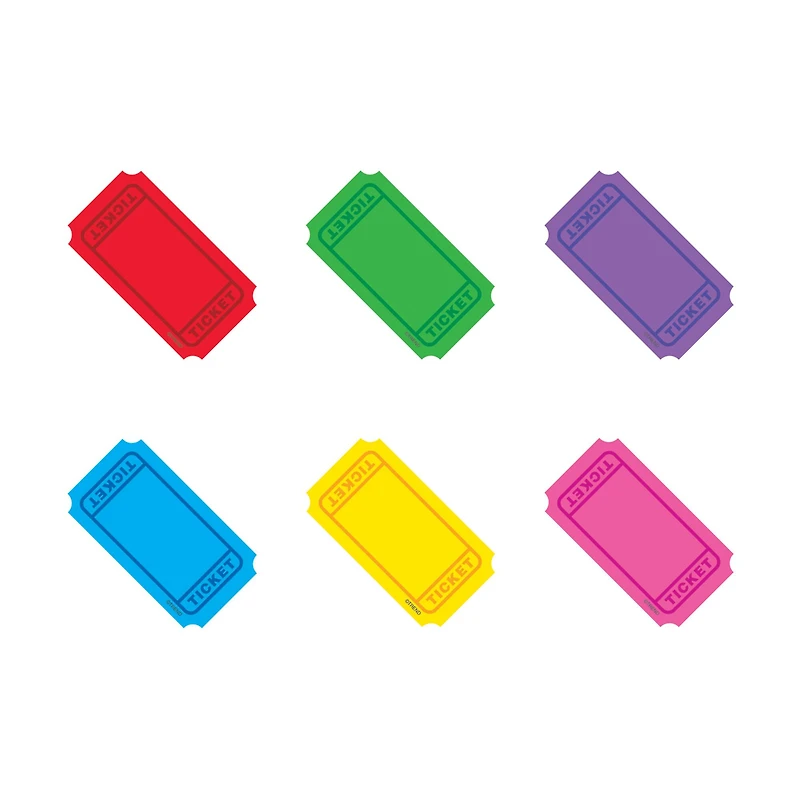 TREND Enterprises® Winning Tickets Mini Accents Variety Pack, 6 Packs of 72