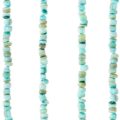 12 Pack: Aqua Shell Chip Beads, 5mm by Bead Landing™