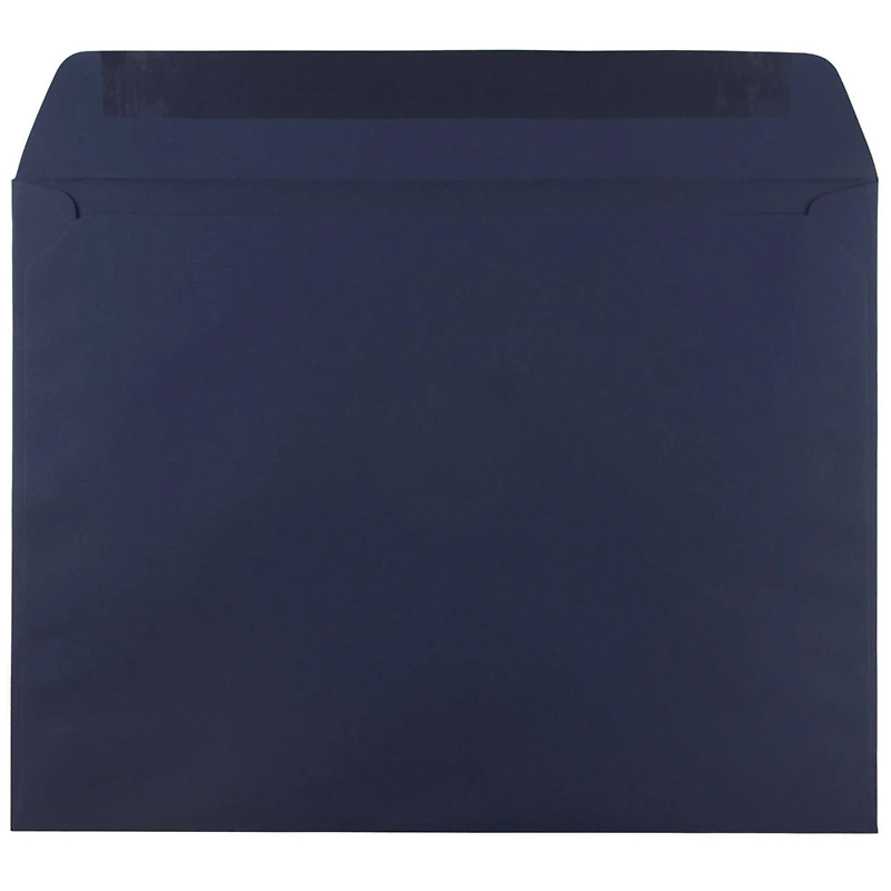 JAM Paper 9.5" x 12.62" Navy Blue Premium Booklet Envelopes