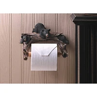 9" Black Bear Toilet Paper Holder