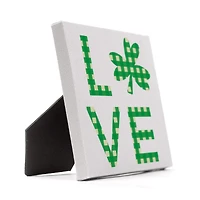 Love Clover Tabletop Canvas Art