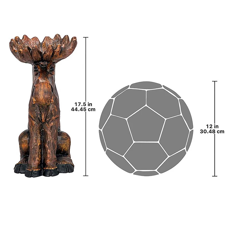 Design Toscano 17.5" Cabin Fever Moose Garden Statue