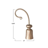 Hello Honey® 4.25" Antique Brass Finish Hand-Forged Cast Metal Candle Snuffer