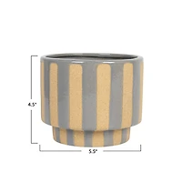 Hello Honey® 5.5" Lilac Round Stoneware Planter