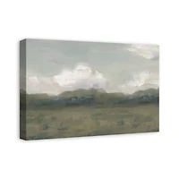 Moody Green Landscape Canvas Wall Art