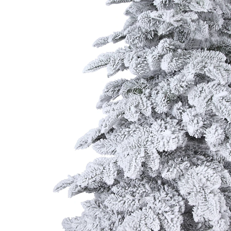 7ft. Pre-Lit Holland Snow Fir Artificial Christmas Tree, Soft White T5 LED Lights