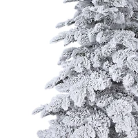7ft. Pre-Lit Holland Snow Fir Artificial Christmas Tree, Soft White T5 LED Lights