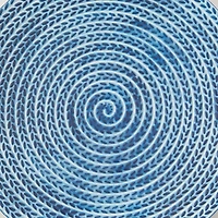 Blue Wood Coastal Abstract Art Wall Decor, Set of 4 16" x 16"