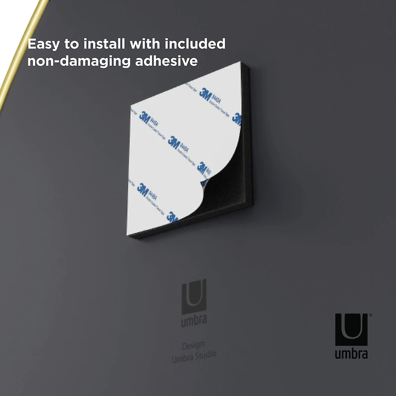 Umbra Brass Hubba Pebble Mirror Set 