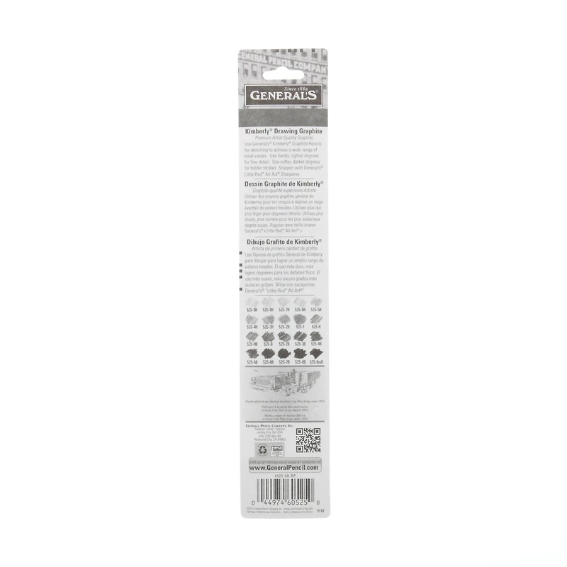 24 Packs: 2 ct. (48 total) General's® Kimberly® Graphite Drawing Pencil Set