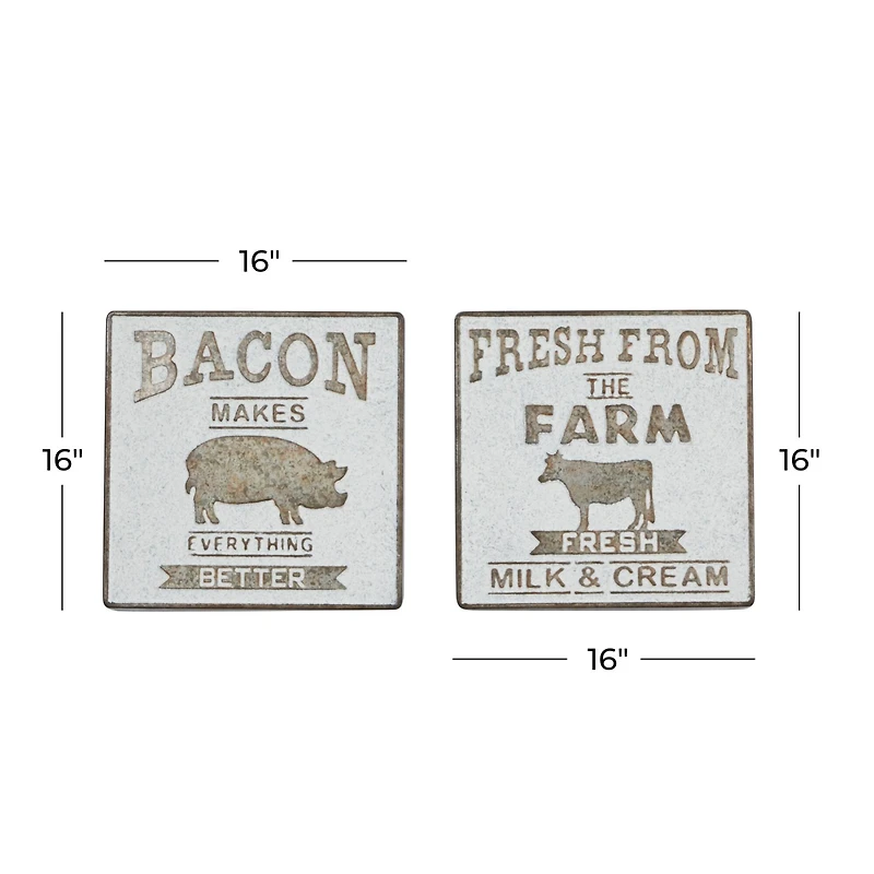 16" Farmhouse Wall Sign Set