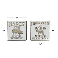 16" Farmhouse Wall Sign Set
