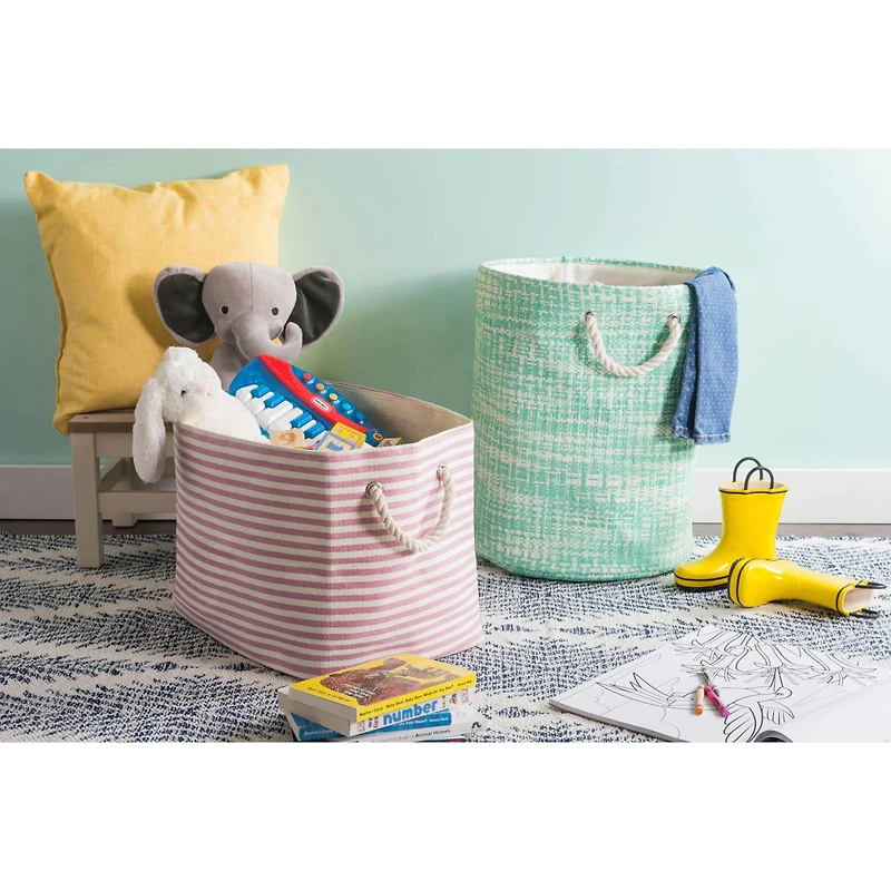 DII® Medium Tweed Round Paper Bin