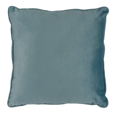 18" Velvet Pillow with Piping by Ashland