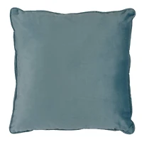 18" Velvet Pillow with Piping by Ashland