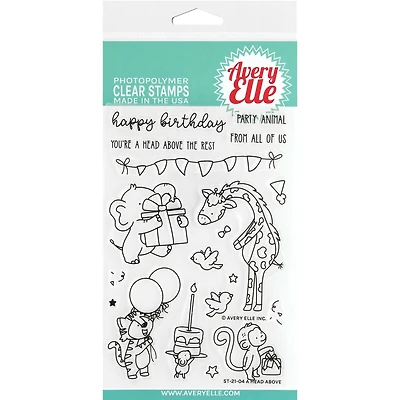Avery Elle A Head Above Clear Stamps