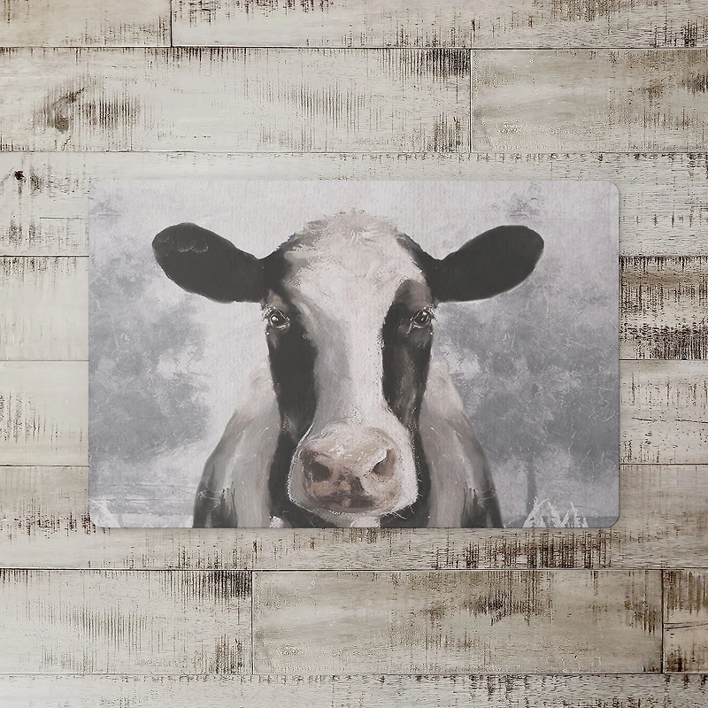 Sophisticated Cow 18" x 27" Floor Mat