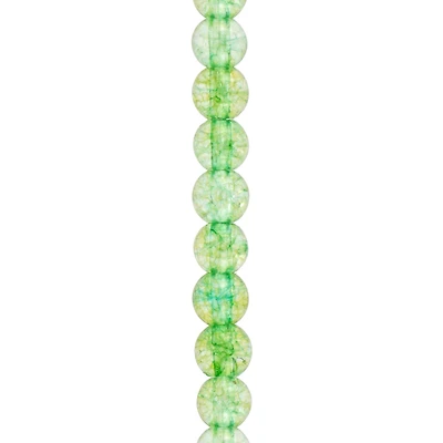 Light Green Quartz Round Beads by Bead Landing