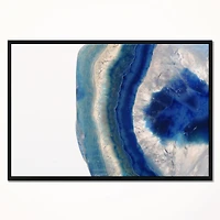 Designart - Macro of Blue Agate Stone