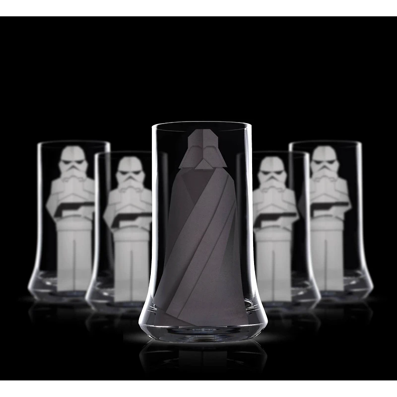 JoyJolt® Star Wars™ 18.5oz. Beware Of the Dark Side Tall Drinking Glasses, 2ct.