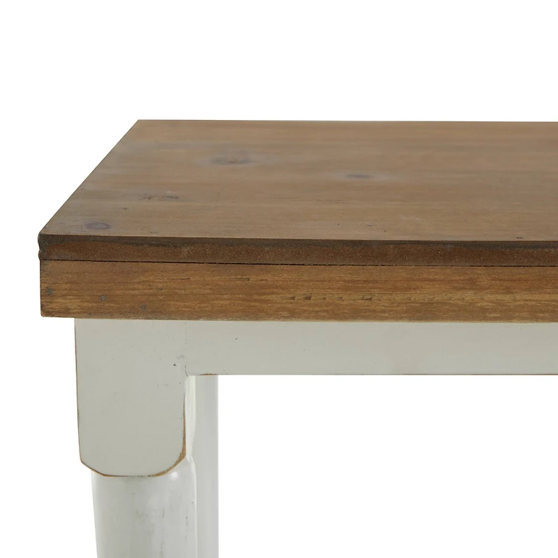 White Farmhouse Shelving Unit, 23" x 13" x 72"