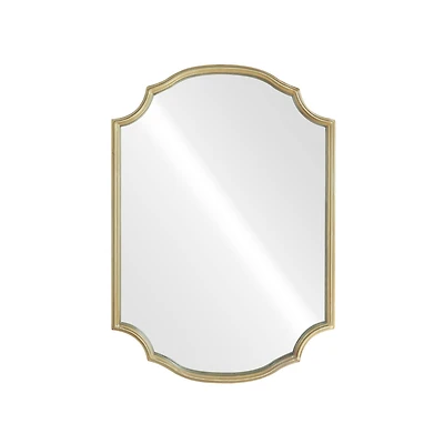Home 16.5" x 23.5" Ornate Gold Scallop Decorative Wall Mirror by Ashland®