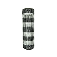 10" x 19ft. Black & White Buffalo Check Mesh by Celebrate It™