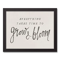 Everything Takes Time 15.73" x 12.73" Black Framed Canvas