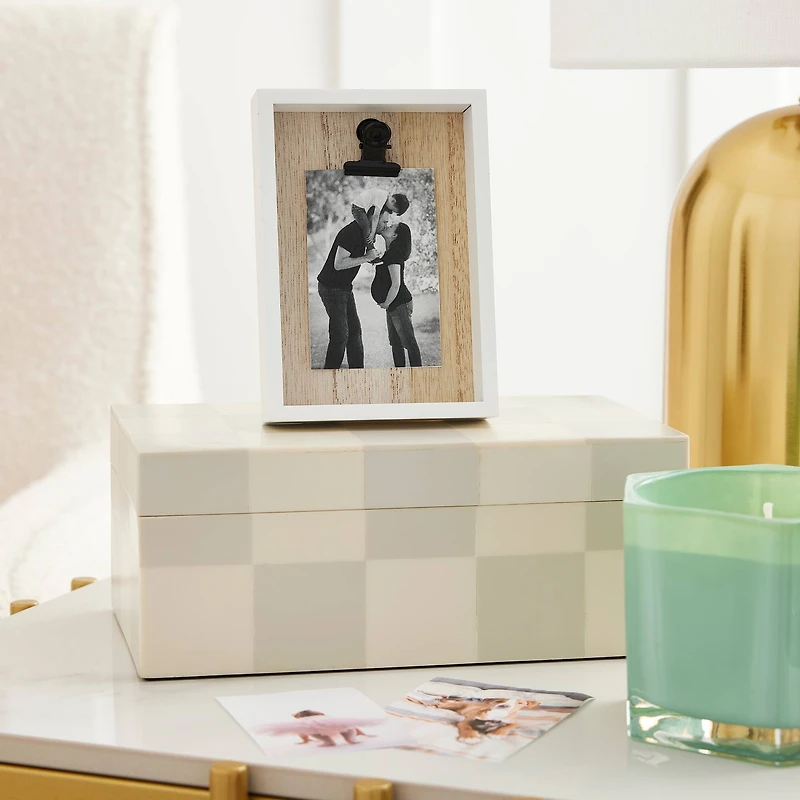 24 Pack: White Deep Box 2.5" x 3.5" Mini Clip Frame by Studio Décor®