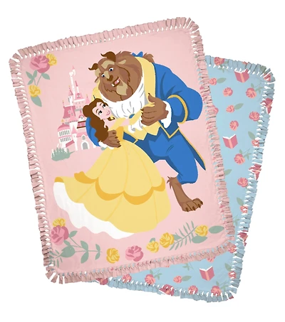 Beauty & the Beast 48" No Sew Fleece Throw Kit