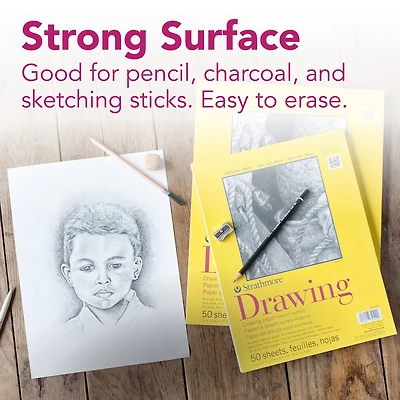 Strathmore® 300 Series Drawing Paper Pad, 22" x 30"