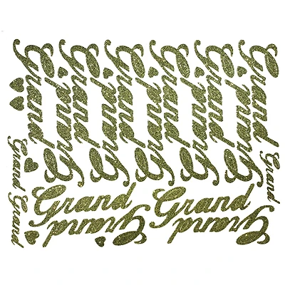 JAM Paper Grand Gold Script Floral Accessory