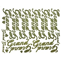 JAM Paper Grand Gold Script Floral Accessory