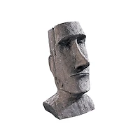 Design Toscano® 9" Easter Island Ahu Akivi Moai Monolith Desktop Statue