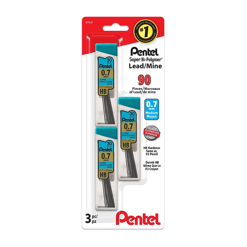 Pentel® 0.7mm HB Super Hi-Polymer Mechanical Pencil Lead Refills, 90ct.