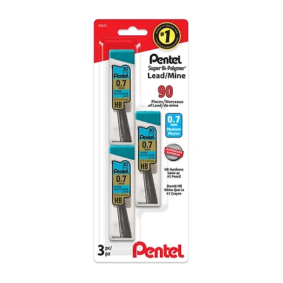 Pentel® 0.7mm HB Super Hi-Polymer Mechanical Pencil Lead Refills, 90ct.