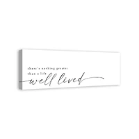 Life Well Lived 36" x 12" Canvas Wall Art