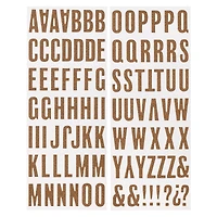 Rose Gold Glitter Alphabet Chipboard Stickers by Recollections™