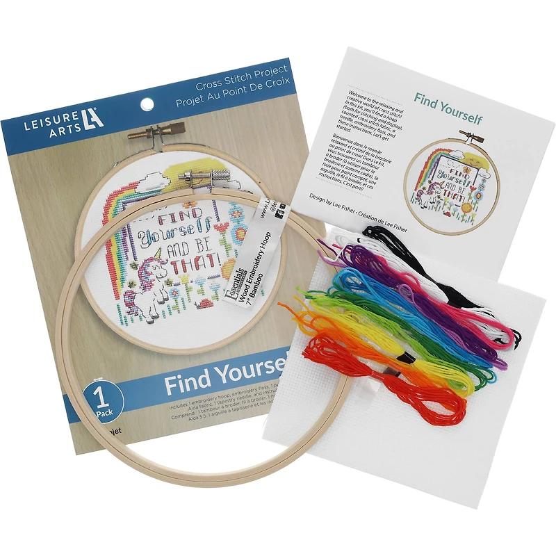 Leisure Arts® 7" Find Yourself Cross Stitch Kit