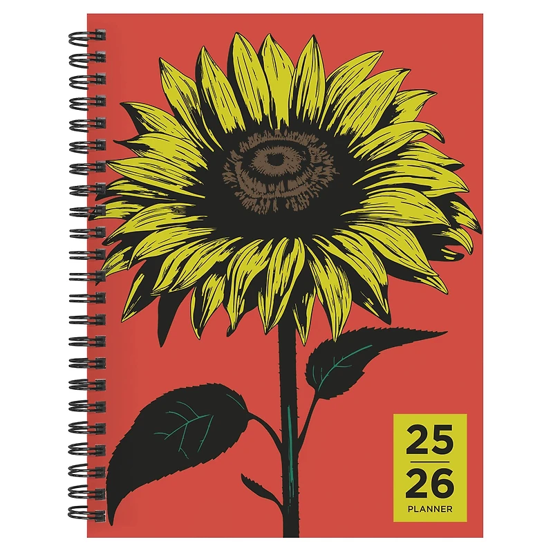 TF Publishing 2025-2026 Andy's Sunflower Medium Weekly/Monthly Planner