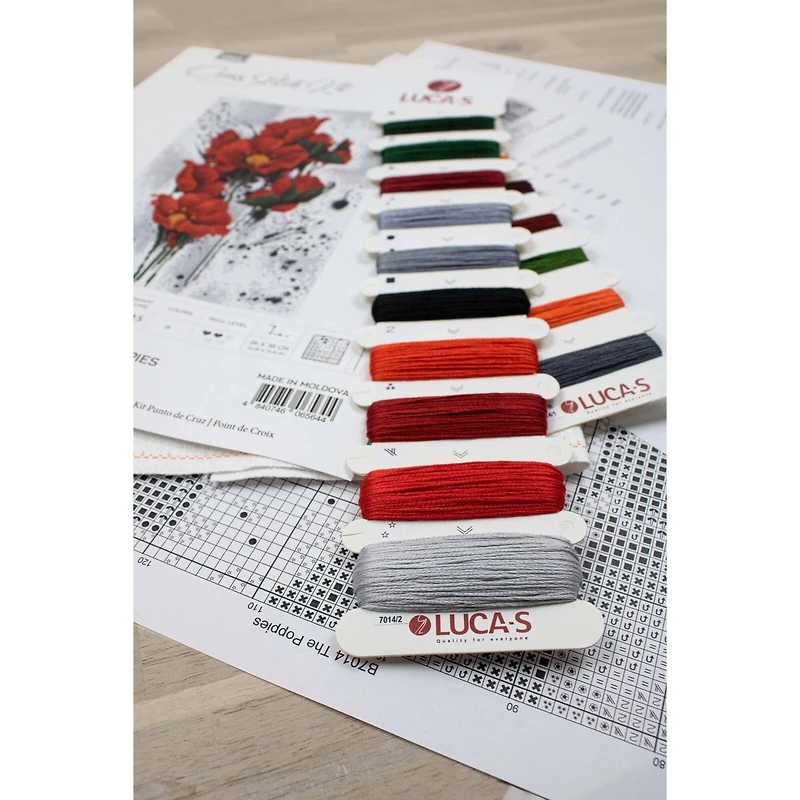 Luca-s The Poppies Counted Cross-Stitch Kit