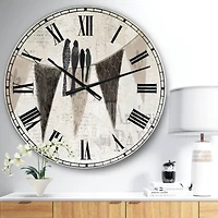 Designart French Bird Flea Market Wall Clock