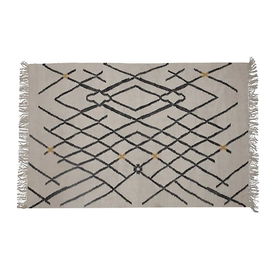 Hello Honey® 6ft. Woven Wool & Cotton Textured Rug