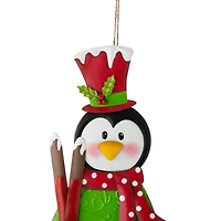 Glitzhome® 3.5ft. Metal Penguin Yard Stake