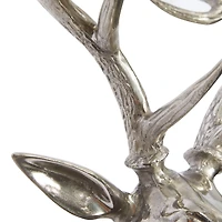Silver Deer Aluminum Eclectic Wall Decor