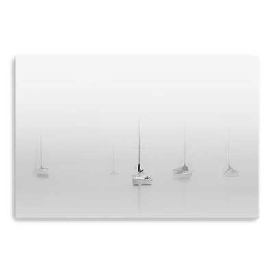 Lumaprints Six Moored Sailboats Canvas Giclée