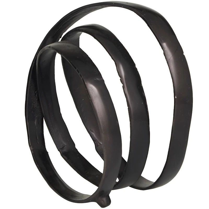 13" Aluminum Looped Abstract Sculpture